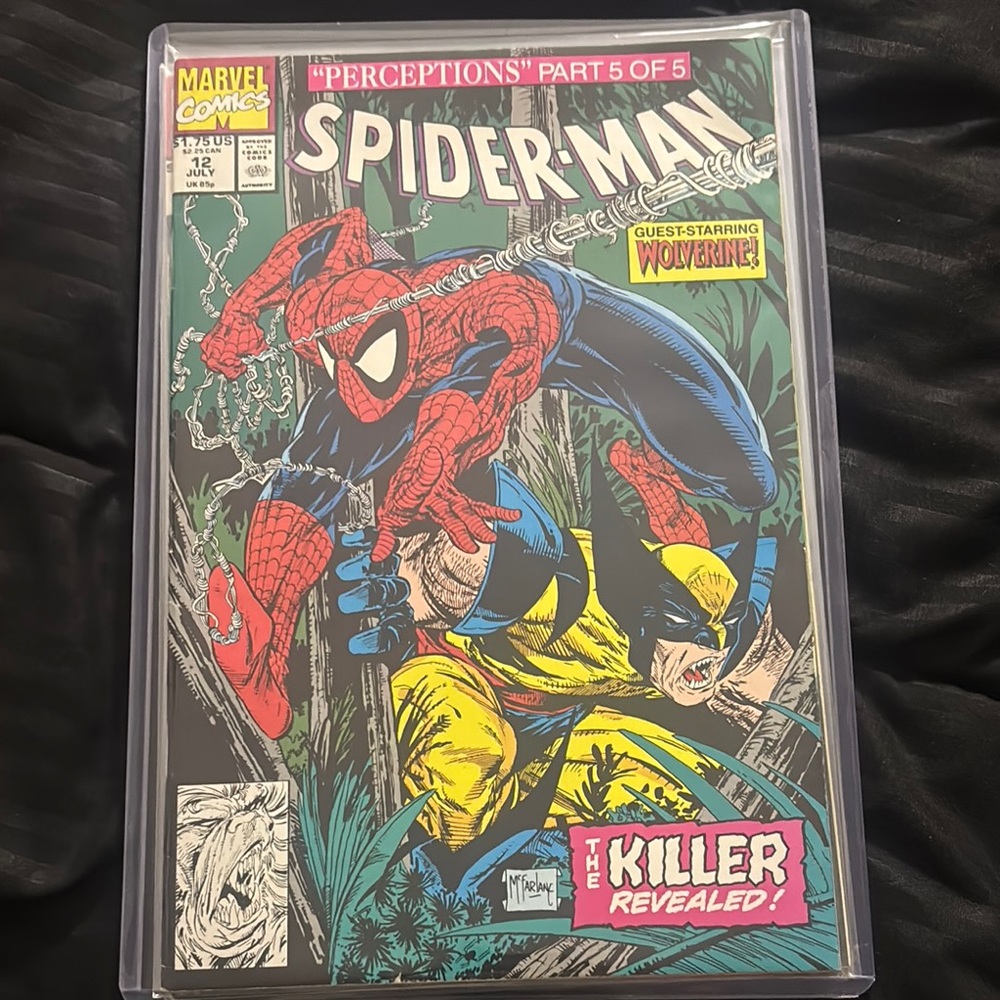 Spider-Man Comic Book with Wolverine